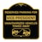 Signmission Reserved Parking for Vice President Unauthorized Vehicles Towed Away Alum, 18" x 18", BG-1818-23071 A-DES-BG-1818-23071 - alternate 1